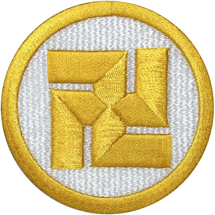 家紋2】丸に五つ割まんじ 蜂須賀卍（丸に卍）（蜂須賀小六の家紋