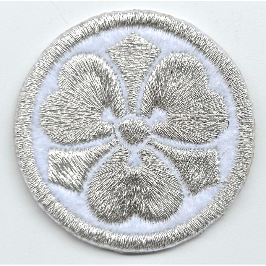 家紋41】丸に剣片喰 けんかたばみ 家紋 ワッペン【ゆうパケット配送