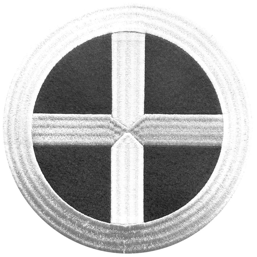 家紋8】丸に十の字 十字紋丸に十字 薩摩島津氏の家紋 ワッペン【ゆう