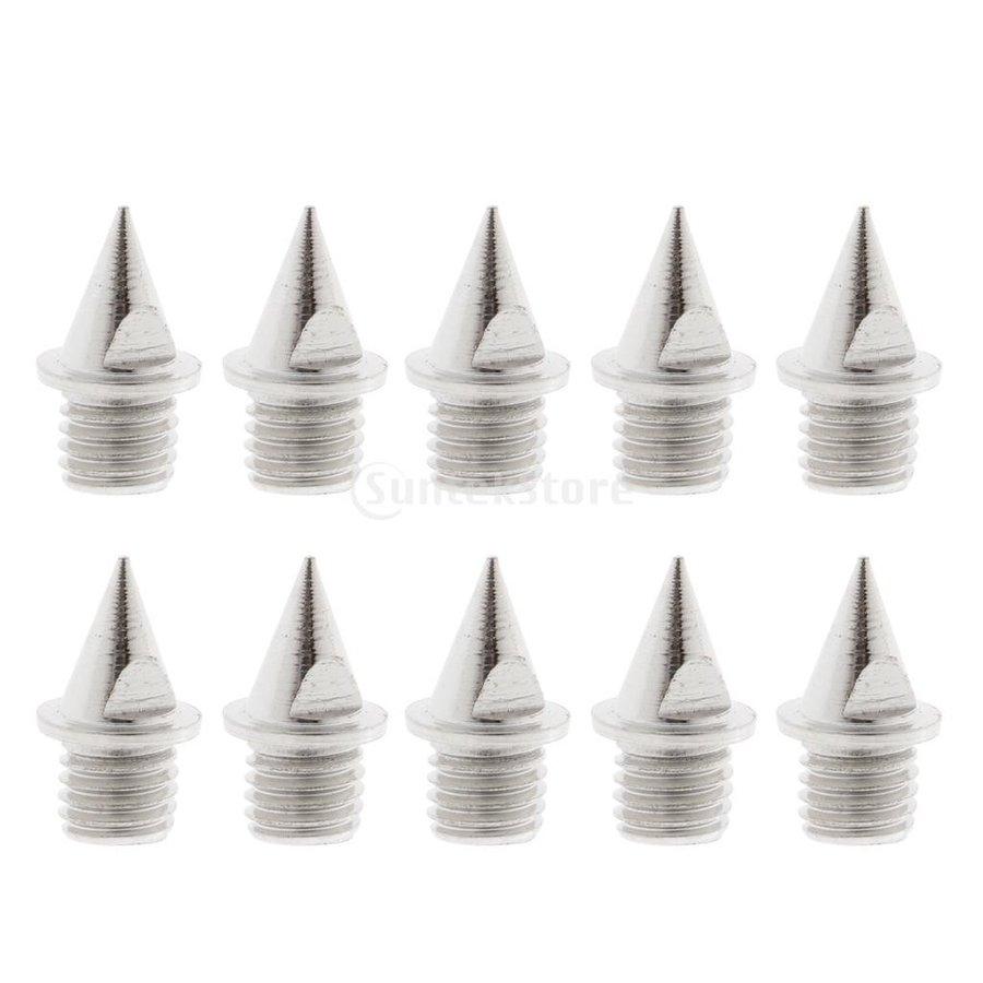 サフラン10個 高品質 炭素鋼 トラックスパイク 靴底スパイク 全14選択 シルバー シャープ ショートタイプ 70 Offアウトレット