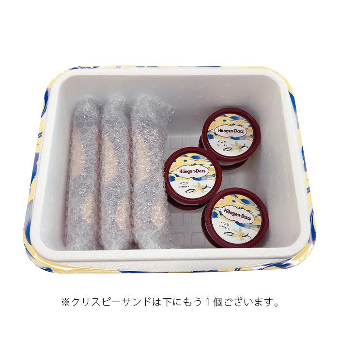 ハーゲンダッツ アイスクリーム クリスピーサンド4個＆ミニ