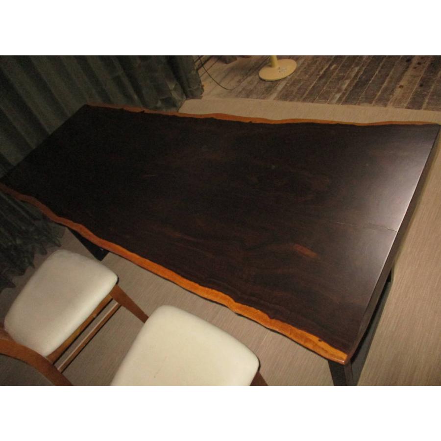 Y009 黒檀 豪華 テーブル 板 ローテーブル ダイニング カウンター 座卓 天板 無垢 一枚板 isnY009ぐっはび生活