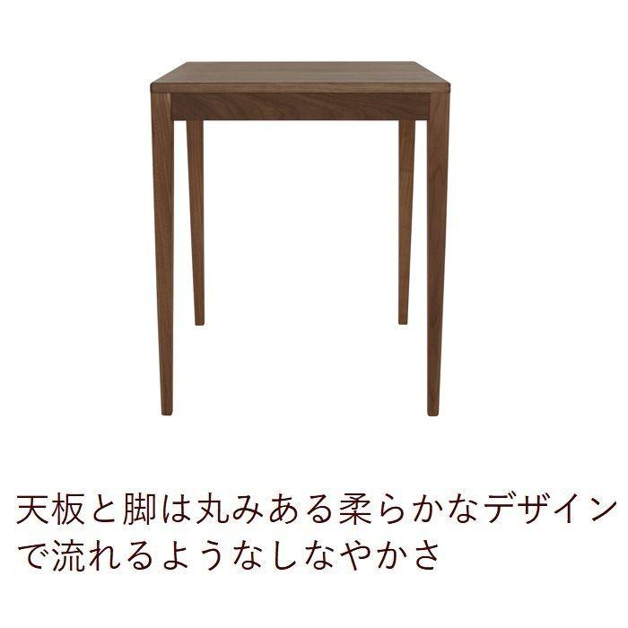 【送料無料（一部地域除く）】パソコンデスク デスク 学習机 シンプル 正方形 60 おしゃれ コンパクト ウォールナット 天然木 木製 43981 高級家具_1