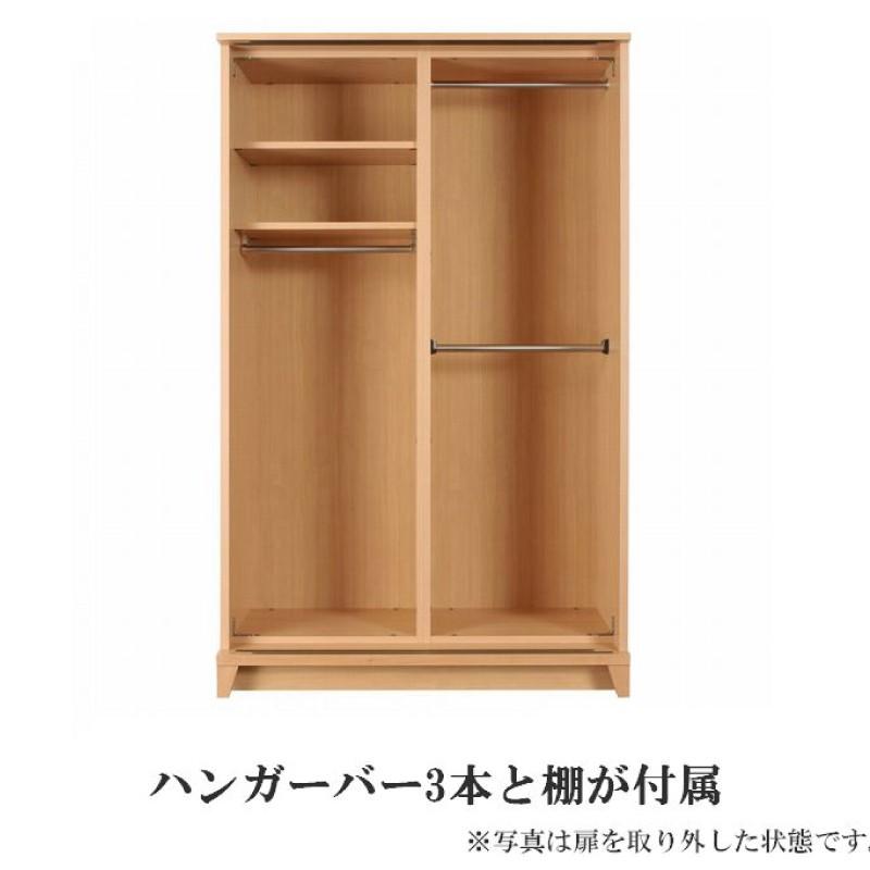 ワードロープ 洋服ダンス ミラー付き クローゼット 120 完成品 ワードロープ 洋服ダンス ミラー付き クローゼット 120 完成品