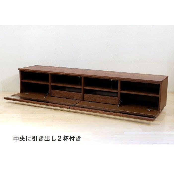 ダークブラウン 木製 テレビボード　180㎝ テレビボード 240 220 200 180 完成品 無垢 ウォールナット ブラック