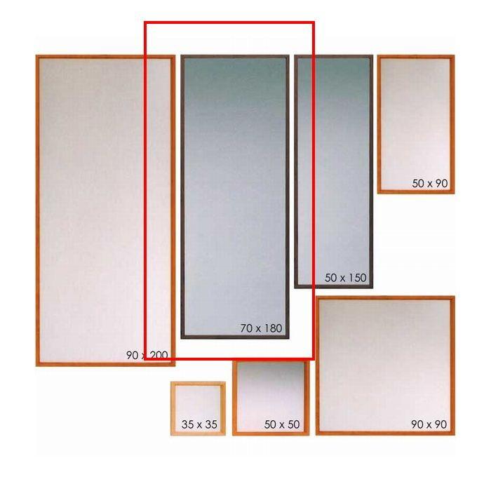 壁掛けミラー ウォールミラー 70×180 無垢 ブラックチェリー ウォールナット オーク 姿見 鏡 姿見ミラー 日本製 完成品 木製 縦置き 横置き 自由 送料無料｜habitz-mall