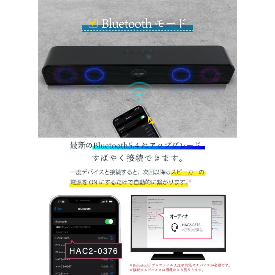 Bluetooth スピーカー ワイヤレススピーカー Bluetooth5.4 光る iPhone