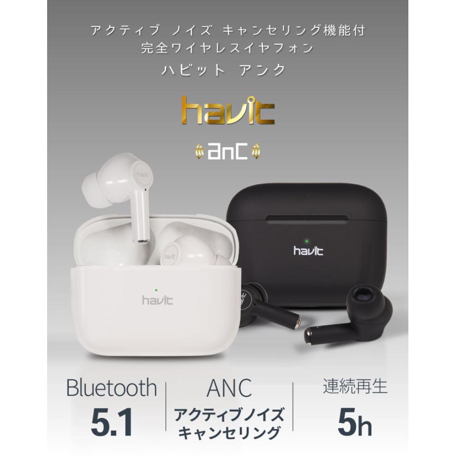 ワイヤレスイヤホン ノイズキャンセリング ANC Bluetooth5.1 iPhone 