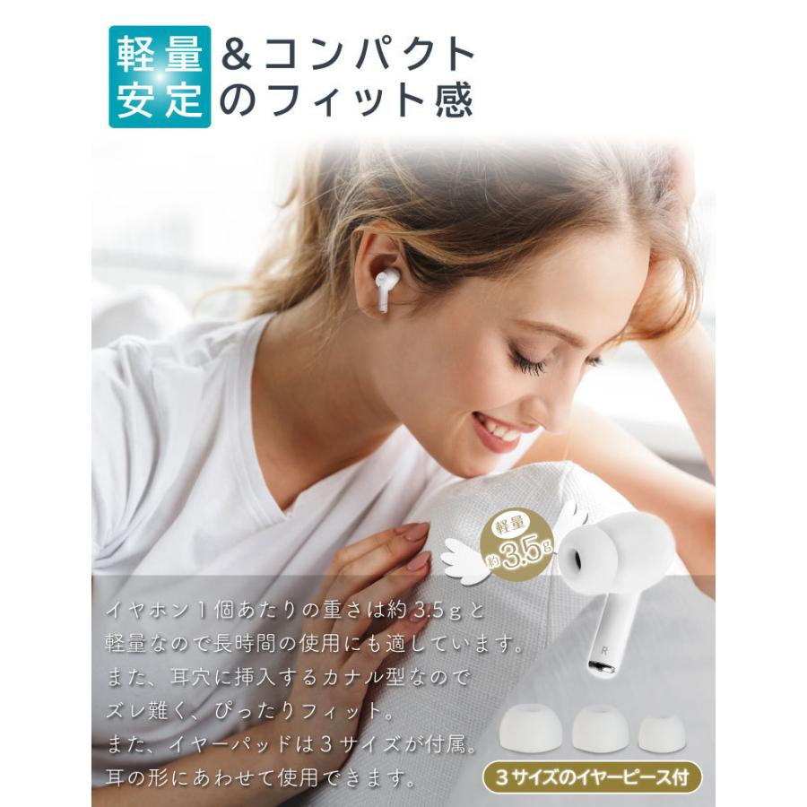 ワイヤレスイヤホン ノイズキャンセリング ANC Bluetooth5.1 iPhone