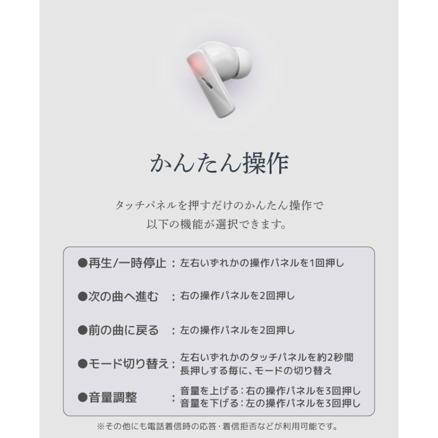 ワイヤレスイヤホン Bluetooth5.3 ANC ノイズキャンセリング 高音質