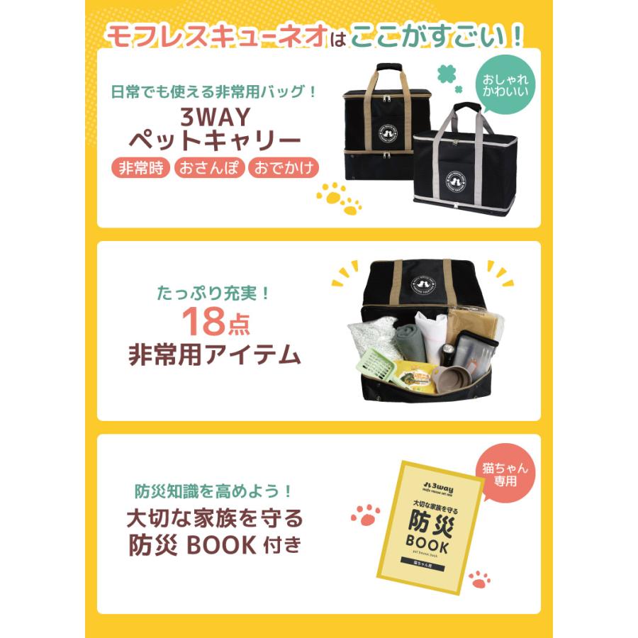 猫専用 18点 防災セット 防災グッズ 非常用 避難用 ペット 防災