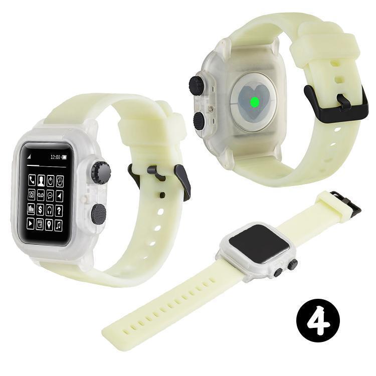 アップルウォッチ バンド 防水 ケース 一体型 apple watch series3 2