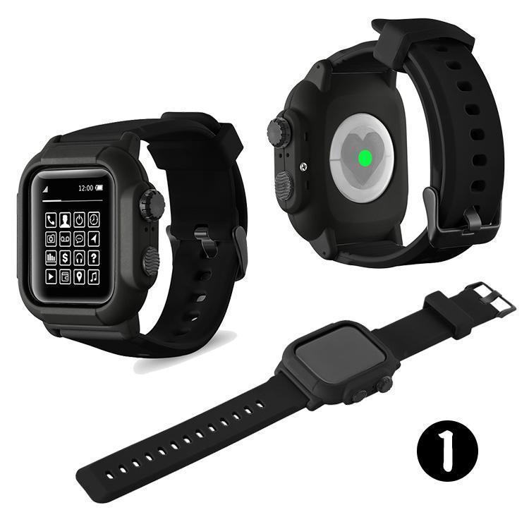 アップルウォッチ バンド 防水 ケース 一体型 apple watch