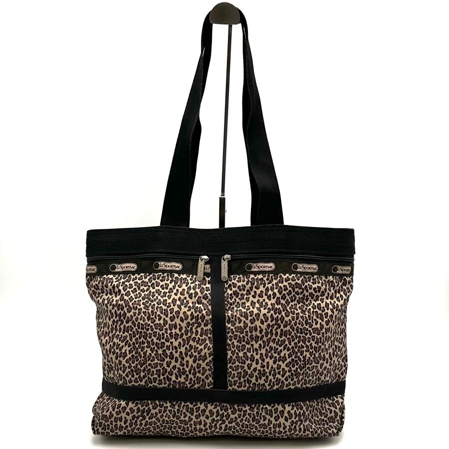 美品】LESPORTSAC レスポートサック トートバッグ レオパード 美品】LESPORTSAC レスポートサック トートバッグ レオパード