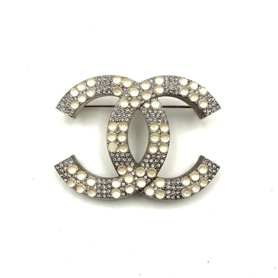 CHANEL シャネル　ブローチ　ラインストーン　ヴィンテージ CHANEL(シャネル) Coco mark rhinestone brooch ココマーク