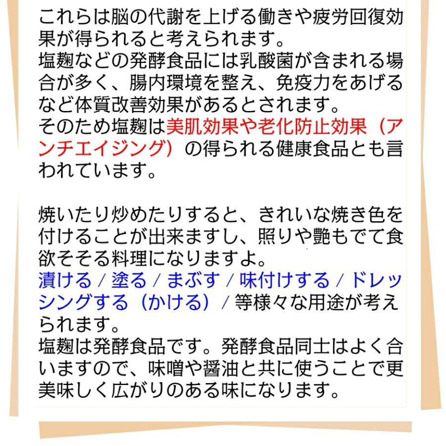 塩麹 粉末タイプ 200g×3個セット ふりかけるだけ メール便   米麹 乾燥 米こうじ 送料無料 こめ麹  しおこうじ かんたん 使いやすい パ｜hachian｜04