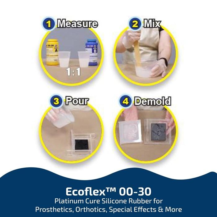 Smooth-On Ecoflex 00-30 超ソフト プラチナシリコーン 1:1 配合 946ml