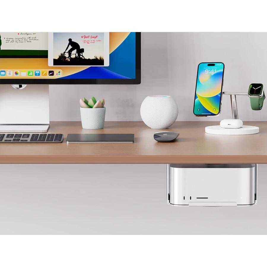 デスク下マウント ホルダー for Apple Mac Studio / mini 対応 (M1/M2