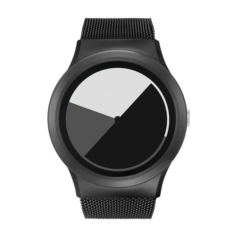 ZEROO ゼロ COLORED TIME 電池式クォーツ 腕時計 [W01003B03SM03] グレイ デザインウォッチ おしゃれ時計｜hachigoten