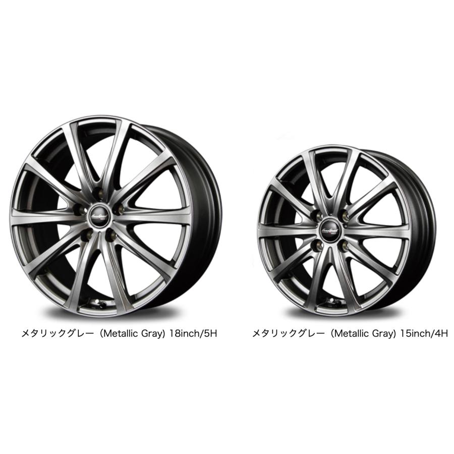 【MID/マルカ】ユーロスピード V25 ●14インチ 14x4.5J 4H/100 INSET:45 ●メタリックグレー ●１本　Euro Speed　新品 アルミホイール｜hachikko-bu-bu｜04