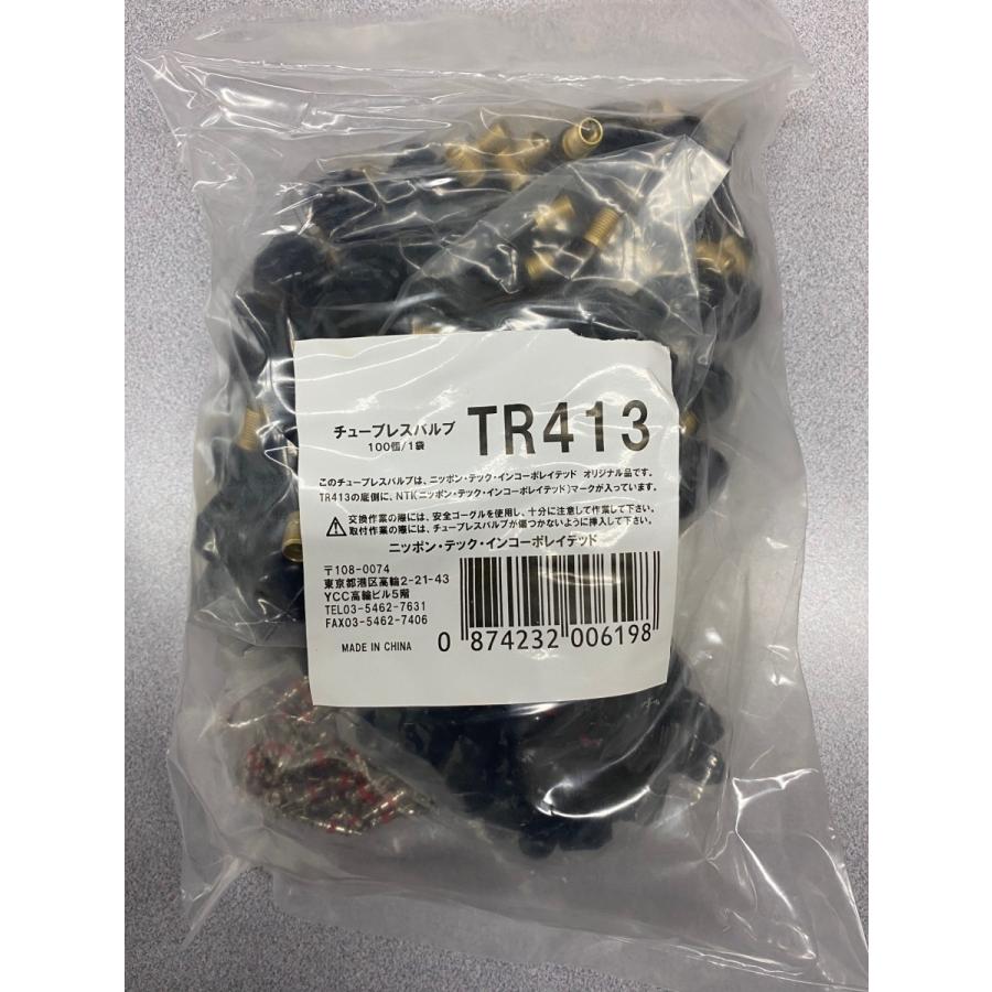 TECH 【TECH】チューブレスバルブ ○TR-413 ○100個/1袋 TECH 【TECH】チューブレスバルブ ○TR-413 ○100個/1袋