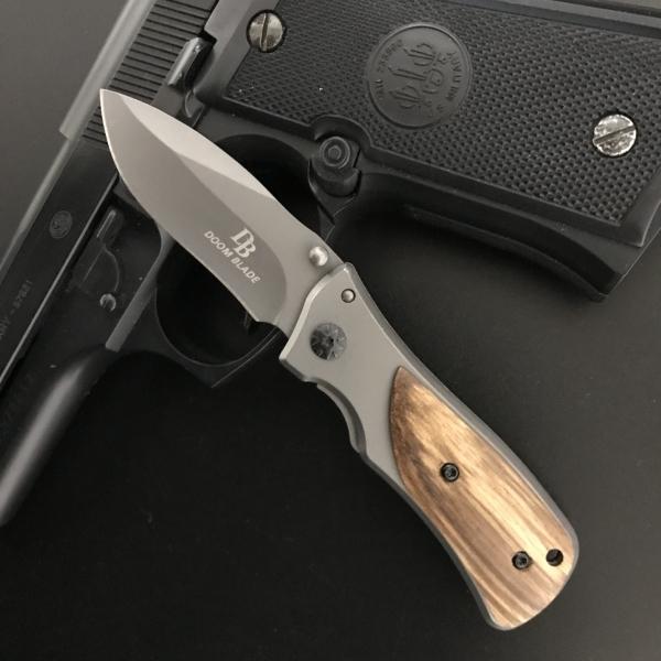 ミニフォールディングナイフ チタンカラー ミニタクティカルナイフ 焚火 フェザースティック 木製ハンドル ポケットナイフ knife0015J.FAIRY 通販 Yahoo!ショッピング