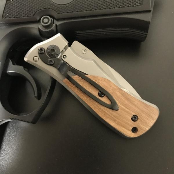 ミニフォールディングナイフ チタンカラー ミニタクティカルナイフ 焚火 フェザースティック 木製ハンドル ポケットナイフ knife0015J.FAIRY 通販 Yahoo!ショッピング