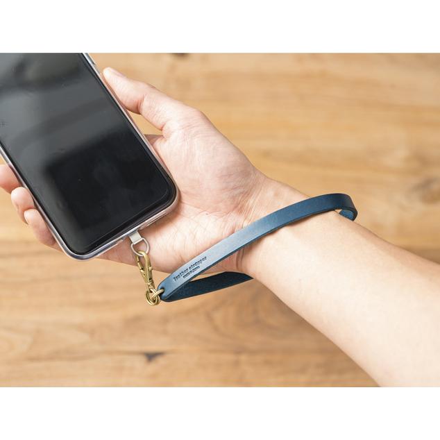 スマホ ストラップ 本革 Lサイズ 14センチ 男性 手の大きな方用 送料無料 日本製 おしゃれ ショートストラップ 本革レザーハンドストラップ Hm Strapper Lether L いいもの発見はちみつ通り 通販 Yahoo ショッピング