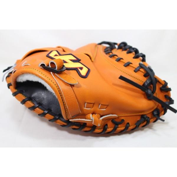 ハタケヤマ 硬式用 キャッチーミット イエロー グラブ K-M2YB HATAKEYAMA (ハタケヤマ) 硬式グローブ イエロー キャッチャー