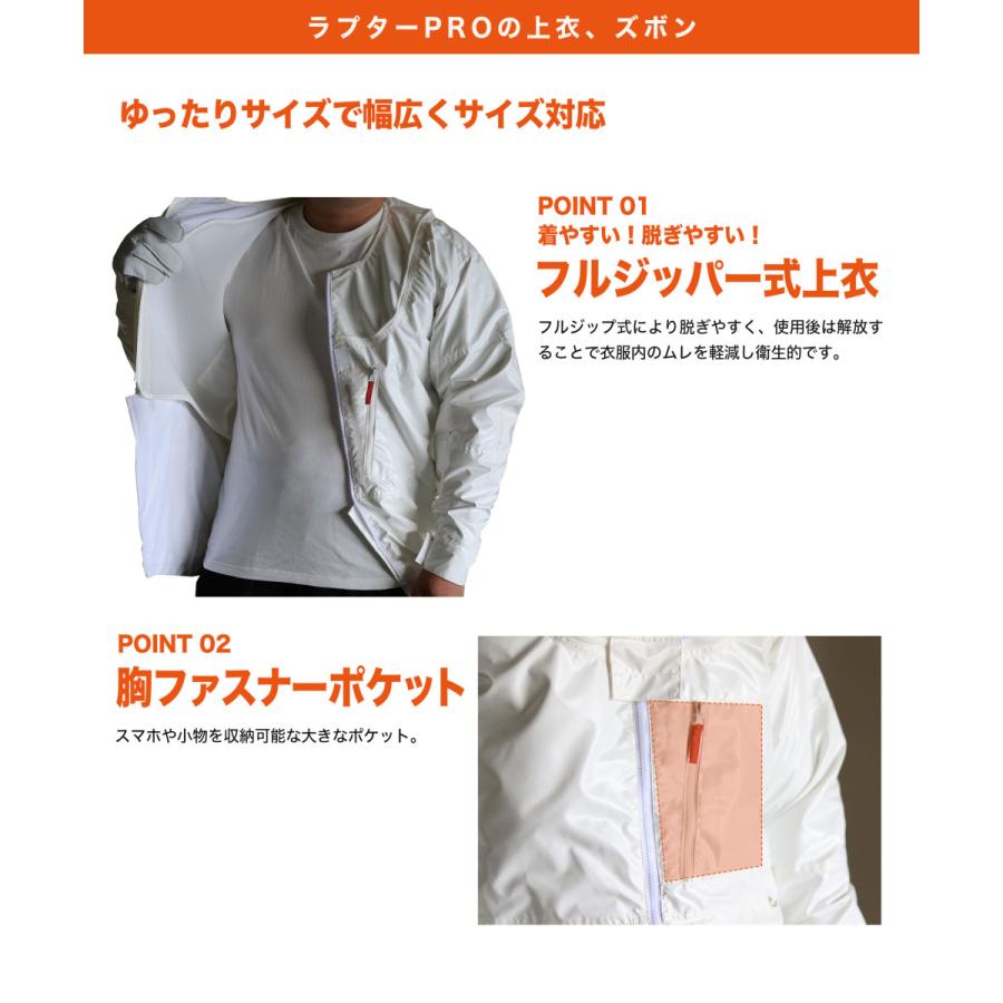 公式 プロ向け 蜂防護服 ラプター PRO + 専用収納バッグ セット 公式 プロ向け 蜂防護服 ラプター PRO + 専用収納バッグ セット