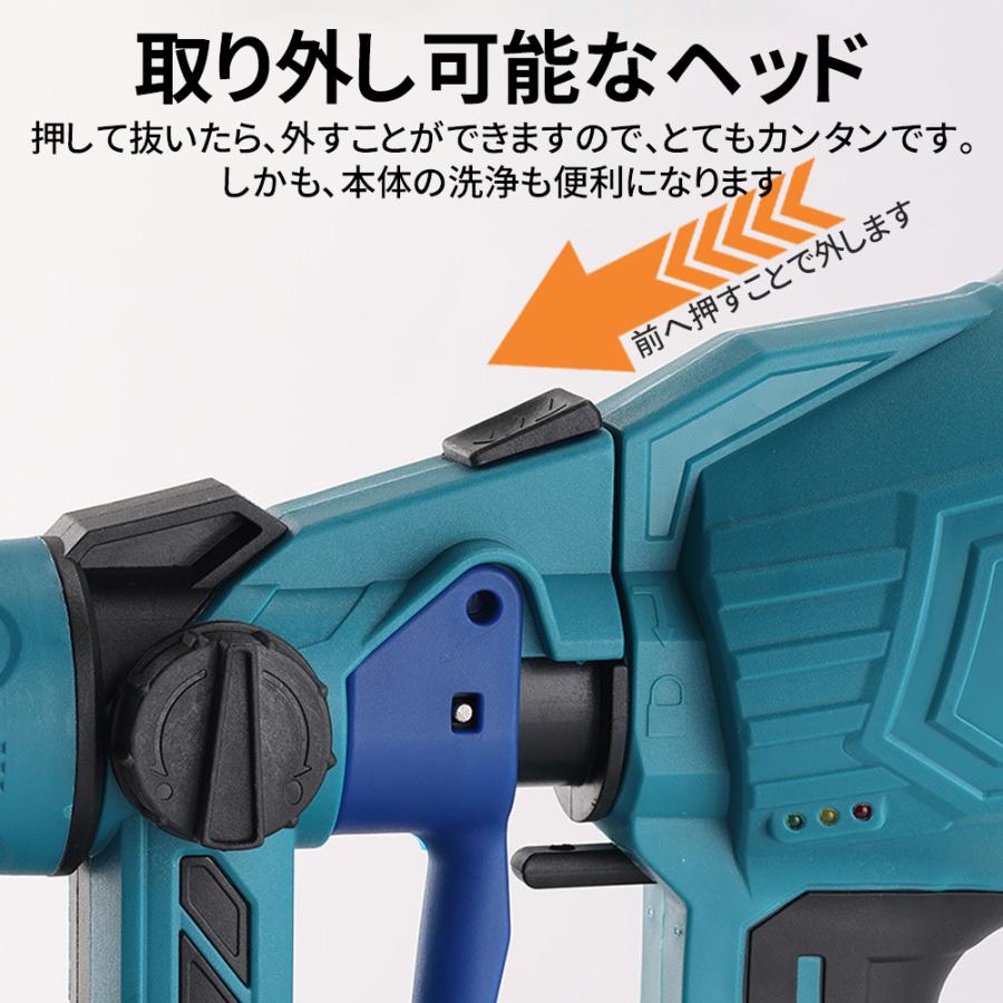 スプレーガン 電動エアーガン 4つヘッド付き 塗装ガン 軽量 マキタ 