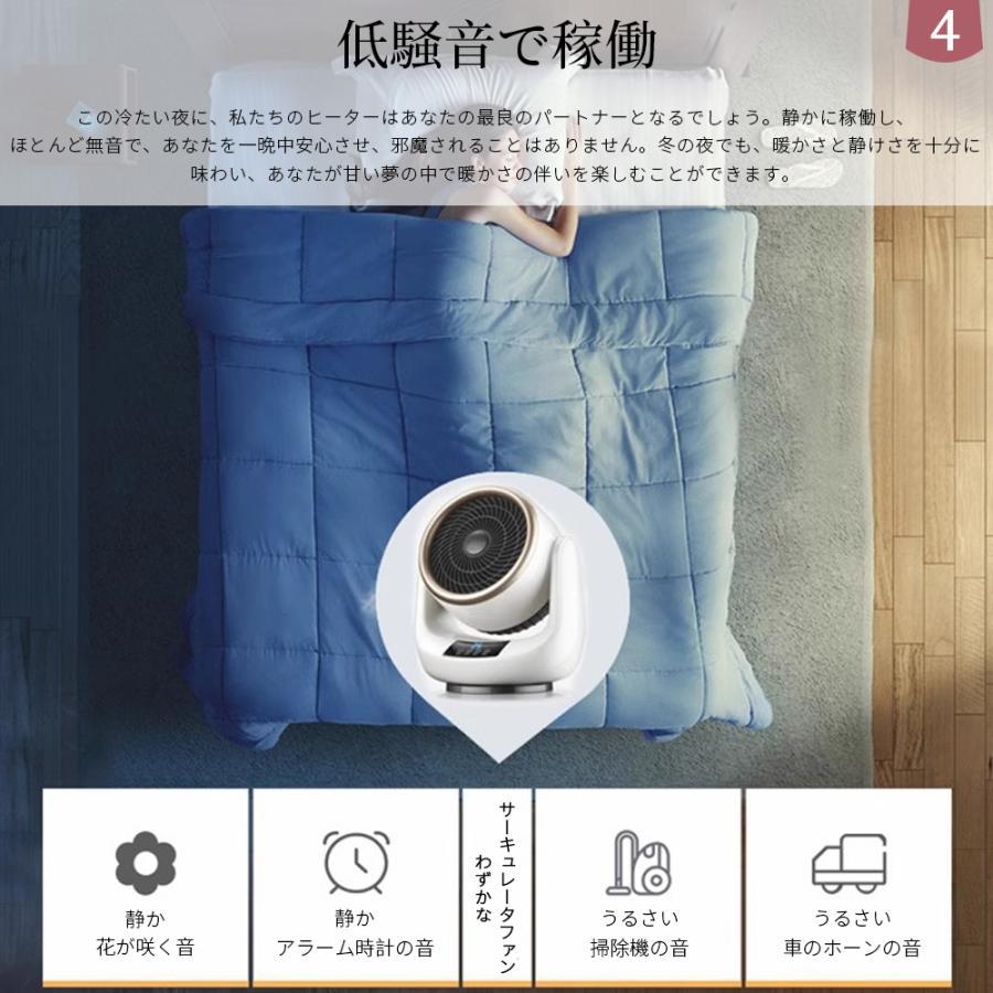 セラミックファンヒーター 自動首振り機能付き 2秒速暖 2025革新版・1秒速暖】 セラミックヒーター ヒーター 人感
