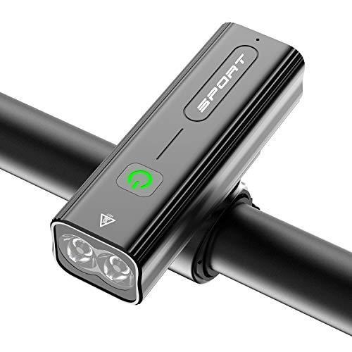 Bosiwo 自転車 3in1機能搭載 1000ルーメン Ledヘッドライト Usb充電式 ライト 大容量2600mah 自転車ヘッドライト 楽ギフ 包装 ライト