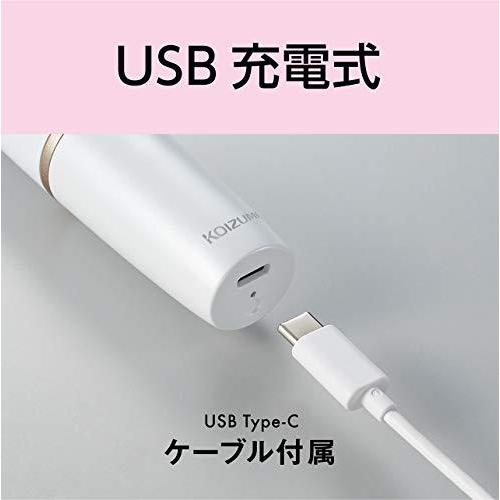コイズミ フェイスシェーバー USB 充電式 回転刃式 プレゼント 