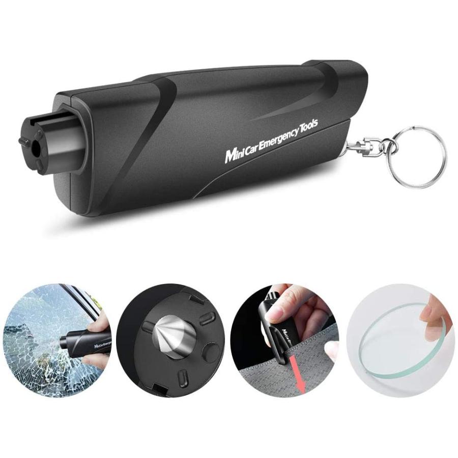 緊急脱出用ハンマー 車用 家用 ガラスハンマー シートベルカッター付き 緊急ツール 軽量