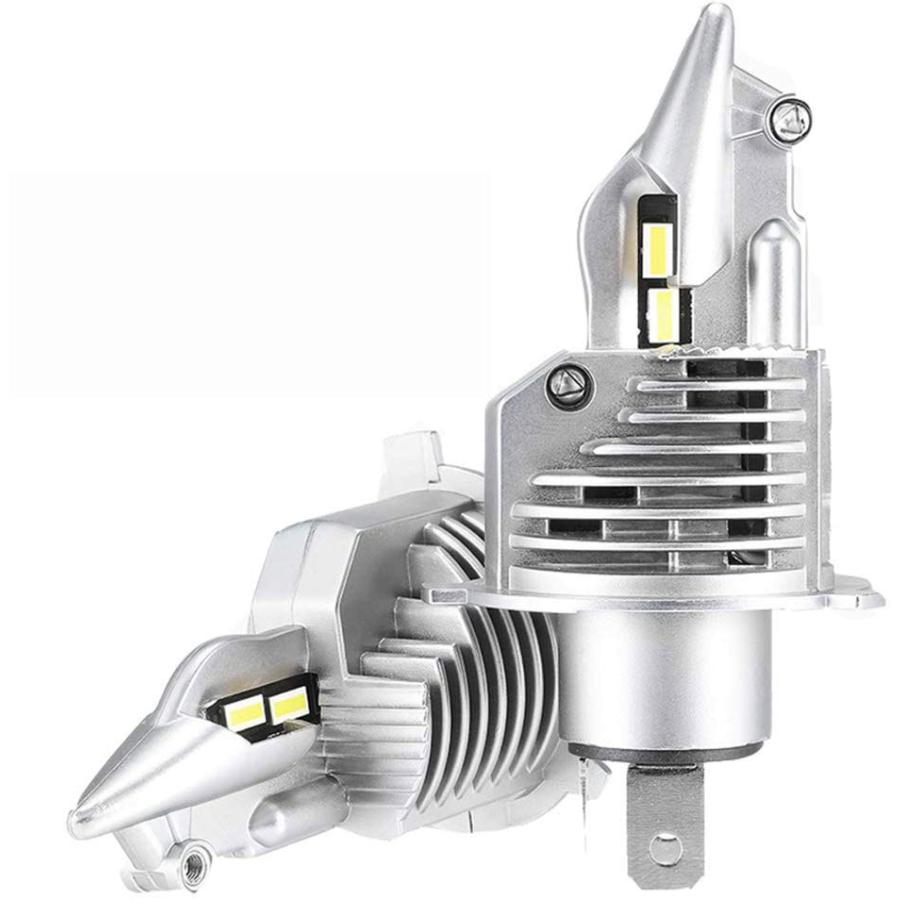 H4 Led ヘッドライト H4 Hi Lo 切替 新基準車検対応 車 バイク用 60w 30w 2 100lm 6000lm 2 6500k 12v 24v車対応 Ledバルブ ホワイト C Led Ftair H4 ハチスストア 通販 Yahoo ショッピング