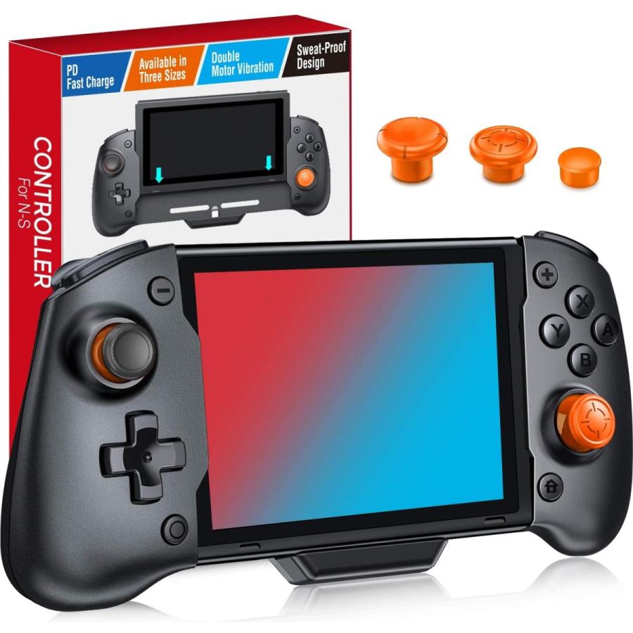 最新版 スイッチ コントローラー 携帯モード専用コントローラー For Nintendo Switch ジャイロセンサー搭載 Hd振動 有線接続モード コード不要 充電不要 Gm Tns ハチスストア 通販 Yahoo ショッピング