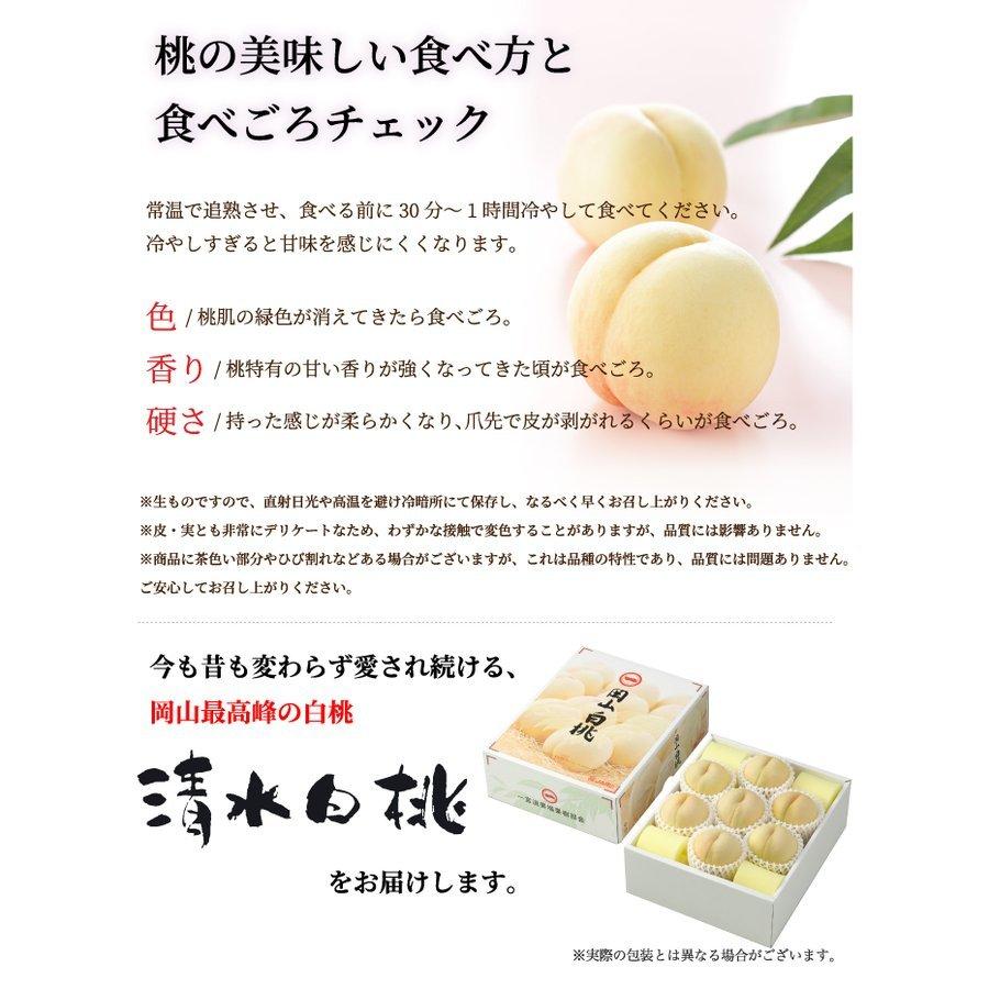 お中元 桃 清水白桃 ちょっと訳あり 8〜16玉 4.0kg 岡山県産 夏ギフト もも モモ はくとう 白桃_7