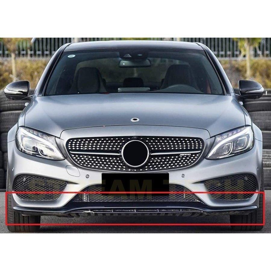 BENZ メルセデス ベンツ W205 C205 S205 A205 Cクラス 前期 AMGスポーツモデル用 エディション1タイプ 艶有ブラック フロントスポイラー リップスポイラー 人気 ベンツ 前期 AMGスポーツモデル用 艶有ブラック W205/C205/S205/A205