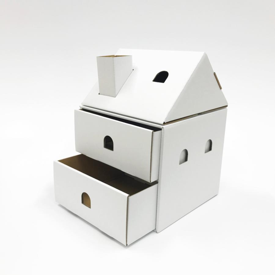 小物入れ 引き出し 段ボール工作 段ボールハウス ダンボール おもちゃ ヒキダシハウス 8511 4 Haco Labo 通販 Yahoo ショッピング