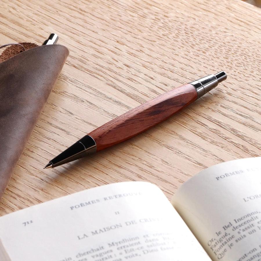 TRIANGLE BODY MECHANICAL PENCIL 0.5mm | 天然木軸 シャープペンシル +LUMBER 三角軸 ノック式 | Hacoa | 10