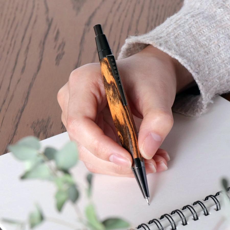 TRIANGLE BODY MECHANICAL PENCIL 0.5mm | 天然木軸 シャープペンシル +LUMBER 三角軸 ノック式 | Hacoa | 14