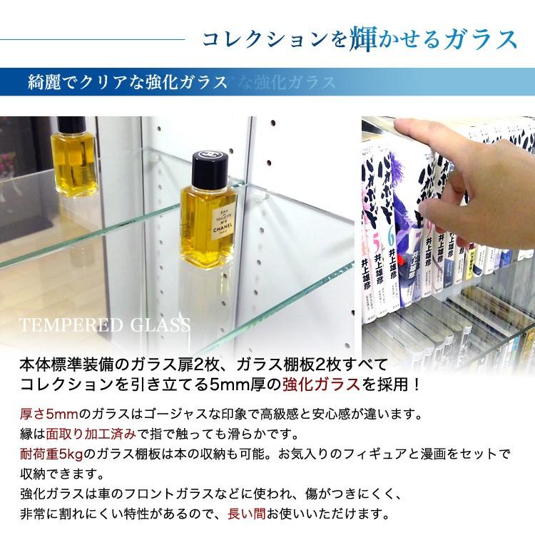 コレクションラック DIO 本体 ワイド ハイタイプ 深型 LED付きの画像
