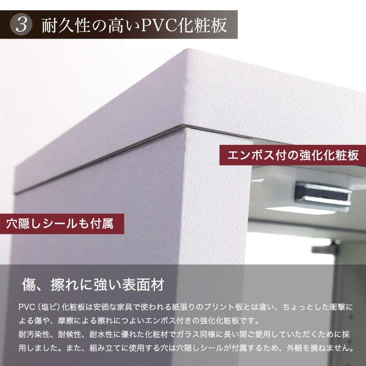 コレクションラック DIO 本体 ワイド ハイタイプ 深型 LED付きの画像