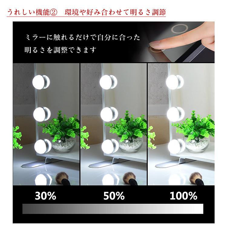 地球家具 爆買 女優ミラー 電球14個 幅60cm 高さ50cm アルミスタンド