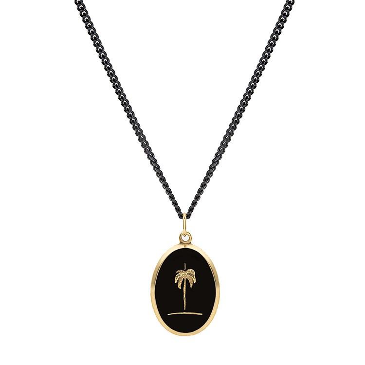 【希少品ネックレス】ロンハーマンMiansai Palm Tree ネックレス ミアンサイ ネックレス Miansai Palm Tree Necklace Gold Black