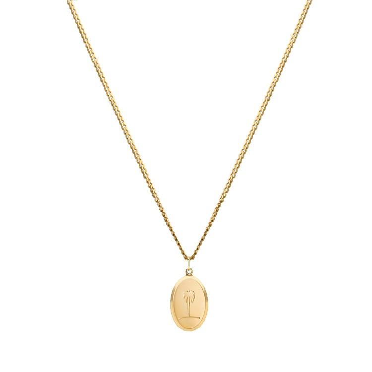 ミアンサイ ネックレス Miansai Mini Palm Tree Necklace Gold