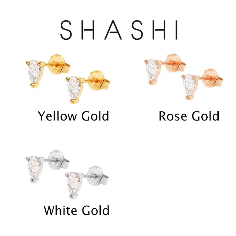 SHASHI Whitney Stud ピアス 3色 18K シャシ ウィットニー