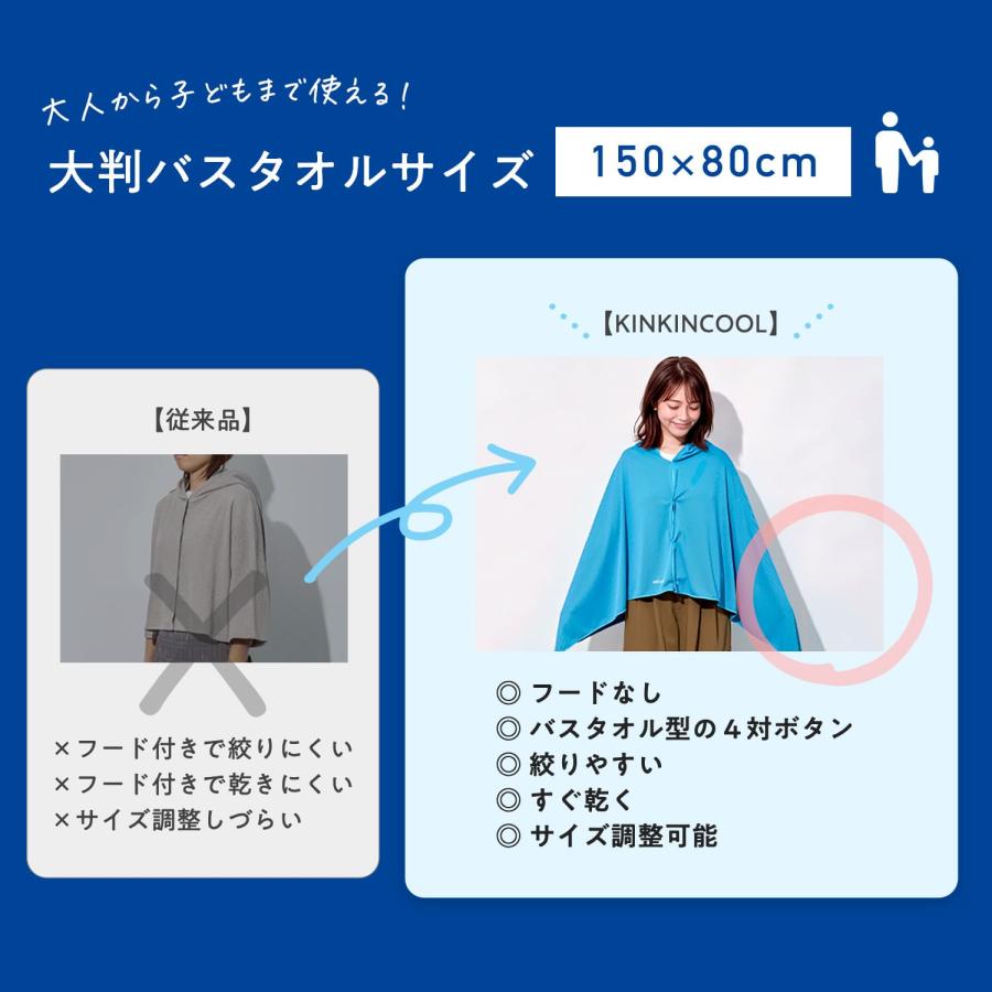 トイレの女神 PREMIUM キンキンクール 冷感タオル＆ポンチョ クール