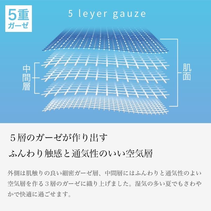 5重ガーゼ ハンドメイドマスク用生地 日本製 今治タオル ハンカチ10枚セット ( ブルー ) 約19.5×19.5cm 柔らか 軽い｜hacoon｜04